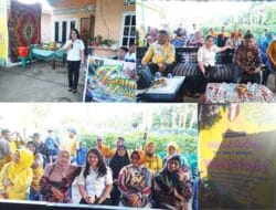 Risky Aryetta SST MSi Gelar Halalbihalal dan Serahkan Plank Partai Golkar di Desa Petatal