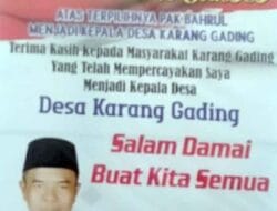 Bahrul Pimpin Desa Karang Gading