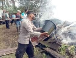 Dua Rumah Karyawan PTPN 2 Sawit Seberang Hangus Terbakar
