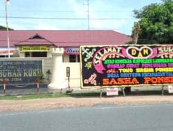 Polsek Labuhan Ruku Terima Karangan Bunga Apresiasi