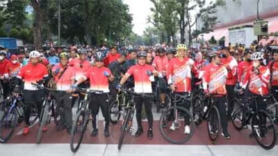 Fun Bike Digelar Polda Sumut dan Kodam I/BB Meriah