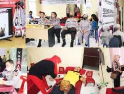 Giat Zoom Meeting dan Bakti Kesehatan Donor Darah Polres Langkat Bekerjasama dengan UDD PMI