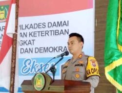 Kapolres Langkat Bersama Calon Kades Deklarasi Pilkades Damai