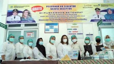 Ketua TP PKK Pakpak Bharat Tinjau Pelaksanaan Pelayanan KB Sejuta Akseptor