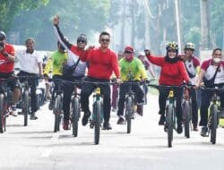 Polres Langkat Laksanakan Giat Fun Bike