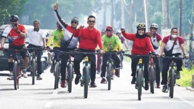 Polres Langkat Laksanakan Giat Fun Bike