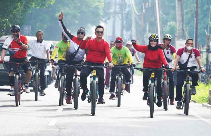 Polres Langkat Laksanakan Giat Fun Bike