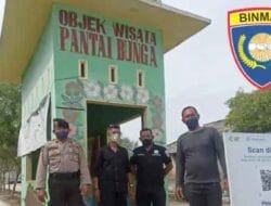 Polsek Labuhan Ruku Giat Pengamanan Monitoring di Objek Wisata Pantai Bunga