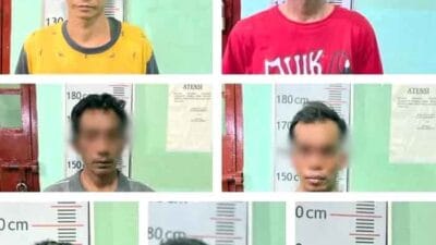 Satresnarkoba Polres Langkat Amankan Tujuh Pemilik Sabu dan Barang Buktinya