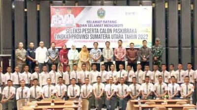 Syah Afandin Bangga Lima Putra-putri Terbaik Langkat Lolos Seleksi Paskibra Provsu