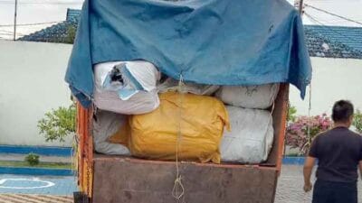 Tim Bea Cukai Kuala Tanjung Amankan 2 Truk Monja Ball