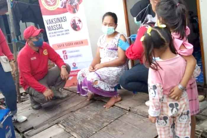 BIN Sumut Bekerjasama dengan Pemkab Langkat Layani Vaksin Booster di Desa Kwala Besar