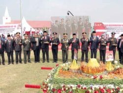 Bobby Nasution Hadiri Upacara HUT ke-76 Bhayangkara