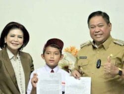 Bupati Dairi Senang, Alvero Kudadiri Raih Juara Tiga Nasional Menulis Surat untuk Kapolri