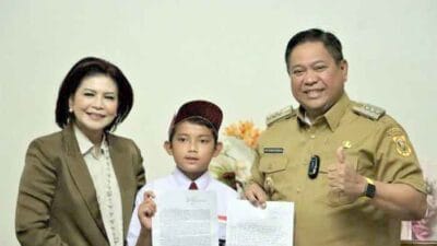 Bupati Dairi Senang, Alvero Kudadiri Raih Juara Tiga Nasional Menulis Surat untuk Kapolri