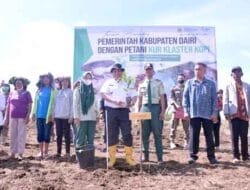 Bupati Eddy Berutu Tanam Kopi di Kecamatan Parbuluan