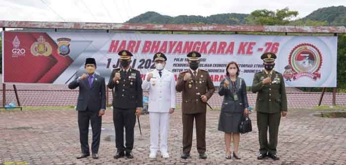 Bupati Franc Hadiri Perayaan HUT ke-76 Bhayangkara di Mapolres Pakpak Bharat