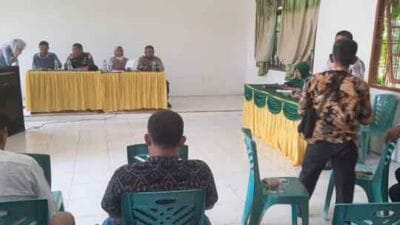 Camat, Kapolsek dan Danramil Gebang Lakukan Rapat Lintas Sektoral