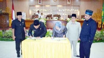 DPRD Langkat Setujui LPj APBD 2021 Jadi Perda