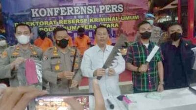 Ditreskrimum Poldasu Tangkap 7 Pelaku Tersangka Begal