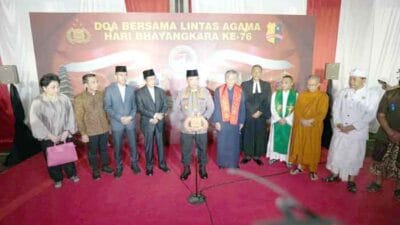 Polri dan Lintas Agama Berdoa untuk Indonesia yang Lebih Baik