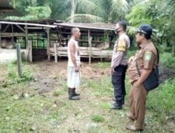 Giat Bhabinkamtibmas Polsek Kuala di Desa Raja Tengah, Bali Kasih, Kelurahan Bela Rakyat