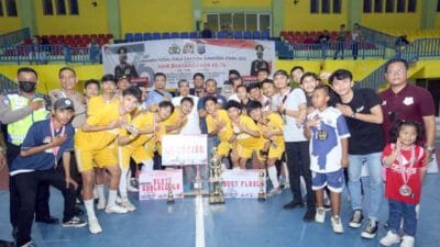 Kapoldasu Tutup Turnamen Futsal Dalam Rangka HUT ke-76 Bhayangkara