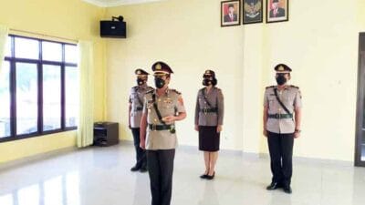 Kapolres Batubara Pimpin Upacara Kenaikan Pangkat Perwira dan Bintara Polri