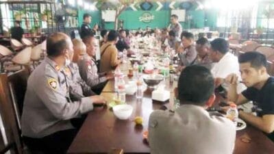 Kapolres Langkat Beserta PJU Jalin Silaturahmi dengan Rekan Pers