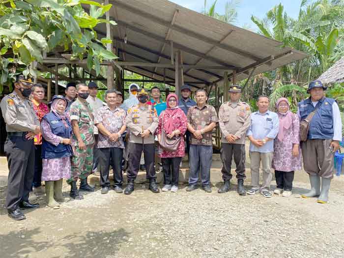 Kapolres Langkat Pantau Pemberian Vaksin PMK Hewan Ternak di Kecamatan Secanggang