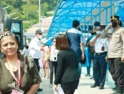 Kapolres Toba Pimpin Pelaksanaan Pengamanan W20 di Kaldera Toba