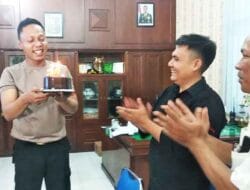 Kapolsek Medan Timur Dapat Kejutan di HUT ke-76 Bhayangkara