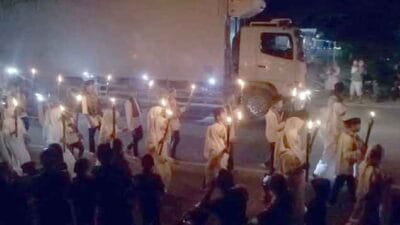 Kecamatan Gebang Laksanakan Pawai Obor dan Kendaraan Hias
