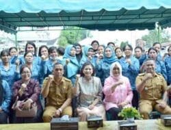 Ketua TP PKK Sumut Kunjungi Taman Hatinya PKK di Desa Kalang Simbara