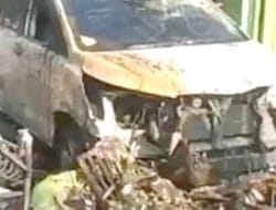 Mobil Dinas Kesehatan Kabupaten Batubara Alami Lakalantas Tunggal