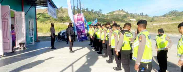 Personel Polda Sumut Amankan Jalur