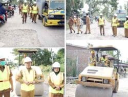 Plt Wali Kota Tanjungbalai Tinjau Pengerjaan Pemeliharaan Jalan HM Nur