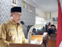 Plt Wali Kota Hadiri Rapat Paripurna Penyampaian SK DPRD Atas LKPJ Walikota TA 2021
