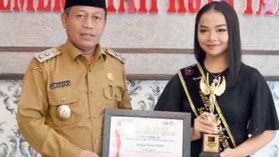 H Waris Tholib Terima Kunjungan Runner-up 1 Indonesia's Girl Sumut 2022