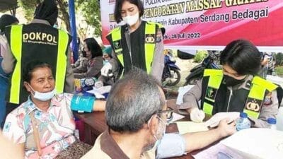 Polda Sumut Gelar Bakti Kesehatan di Tanjung Beringin