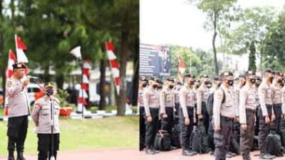 Poldasu Berangkatkan 550 Personel Amankan Pilkades Palas