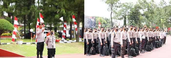 Poldasu Berangkatkan 550 Personel Amankan Pilkades Palas