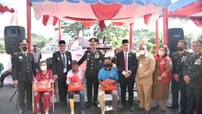 Polres Batubara Bersama Pemerintah dan Unsur Forkompinda Ikuti Upacara Perayaan HUT ke-76  Bhayangkara