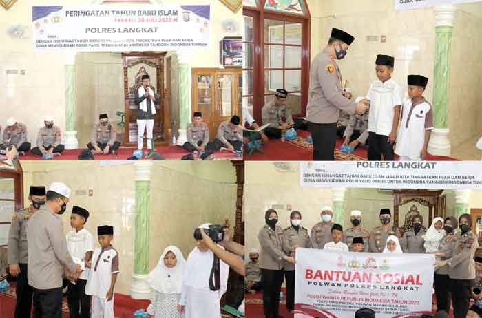 Polres Langkat Peringati Tahun Baru Islam 1 Muharam 1444 H
