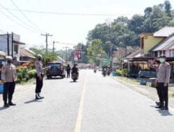 Ratusan Personil Polres Polres Toba Amankan Jalur Kegiatan W20