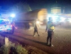 Sat Lantas Polres Langkat Laksanakan Giat Patroli Blue Light Patrol