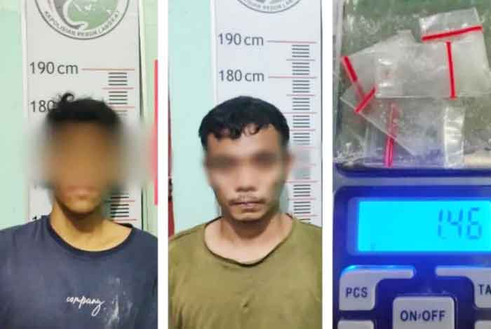 Satres Narkoba Polres Langkat Amankan Dua Pelaku Pemilik Narkotika