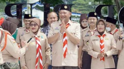 Syah Afandin Lepas 42 Pramuka Penggalang Jamda Sumut