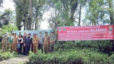 Tim Terpadu Pencegahan Perambahan Hutan Bongkar Jembatan ‘Perambah’ di Lae Pondom