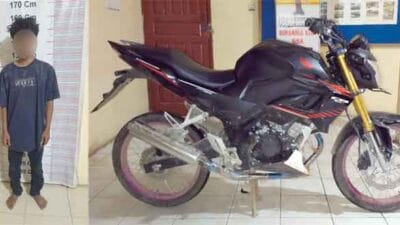 Unit Reskrim Poksek Bahorok Ungkap Kasus Pencurian Sepedamotor